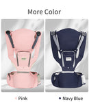INSULAR 3-in-1 Multi-functional Child Waist Stool Breathable Baby Carrier with Hip Seat Front Hold Portable 4 Season Use