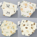 4PCS Unisex Baby Waterproof Diapers Cotton Potty Training Pants Reusable Eco-Friendly Pee Shorts for Boys & Girls 1-3 Years