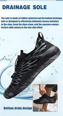 Unisex Large Size Breathable Wading Shoes Outdoor Barefoot Beach Swimming Fitness Water Sports Shoes Men's Women's Rubber Outsole