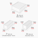 Closet Organizer For Underwear Socks Home Cabinet Divider Storage Box Drawer Organizers Bra Socks Storage Organizer Box