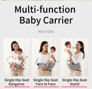 INSULAR 3-in-1 Multi-functional Child Waist Stool Breathable Baby Carrier with Hip Seat Front Hold Portable 4 Season Use