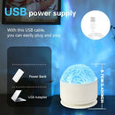 HOMEFISH Aurora Glow Projector Light Bar Midnight Halo Party Atmosphere Night Light round Shape ABS Body with Included Batteries