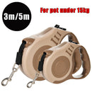 Retractable Dog Leash 3m/5m for Small to Large Dogs - Durable Nylon Traction Rope Leash for Hiking Walking Chihuahua French Bulldog