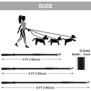 Heavy Duty Double Handle Dog Leash with Reflective Strips for Night Safety - Suitable for Large And Extra Large Breeds - Basic Polyester Blends Leash