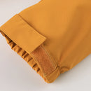 Men's Casual Windproof Jacket with Detachable Hat Solid Color Spring Autumn Versatile Coat Comfortable Knit Fabric Zip Closure