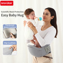 INSULAR 3-in-1 Multi-functional Child Waist Stool Breathable Baby Carrier with Hip Seat Front Hold Portable 4 Season Use