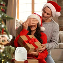 HOMEFISH Aurora Glow Projector Light Bar Midnight Halo Party Atmosphere Night Light round Shape ABS Body with Included Batteries