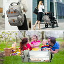 3-in-1 Diaper Bag Backpack – Foldable Baby Bed & USB Charging