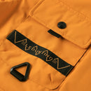 Men's Casual Windproof Jacket with Detachable Hat Solid Color Spring Autumn Versatile Coat Comfortable Knit Fabric Zip Closure