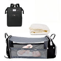 3-in-1 Diaper Bag Backpack – Foldable Baby Bed & USB Charging